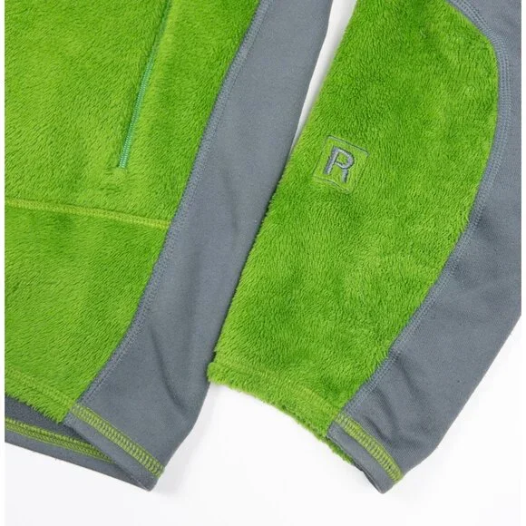 Patagonia R2 Fleece Jacket Men's XL Green Gray Full Zip Fuzzy Outdoor 25136 - Picture 5 of 13